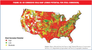 U.S. Corrosive Soils Map